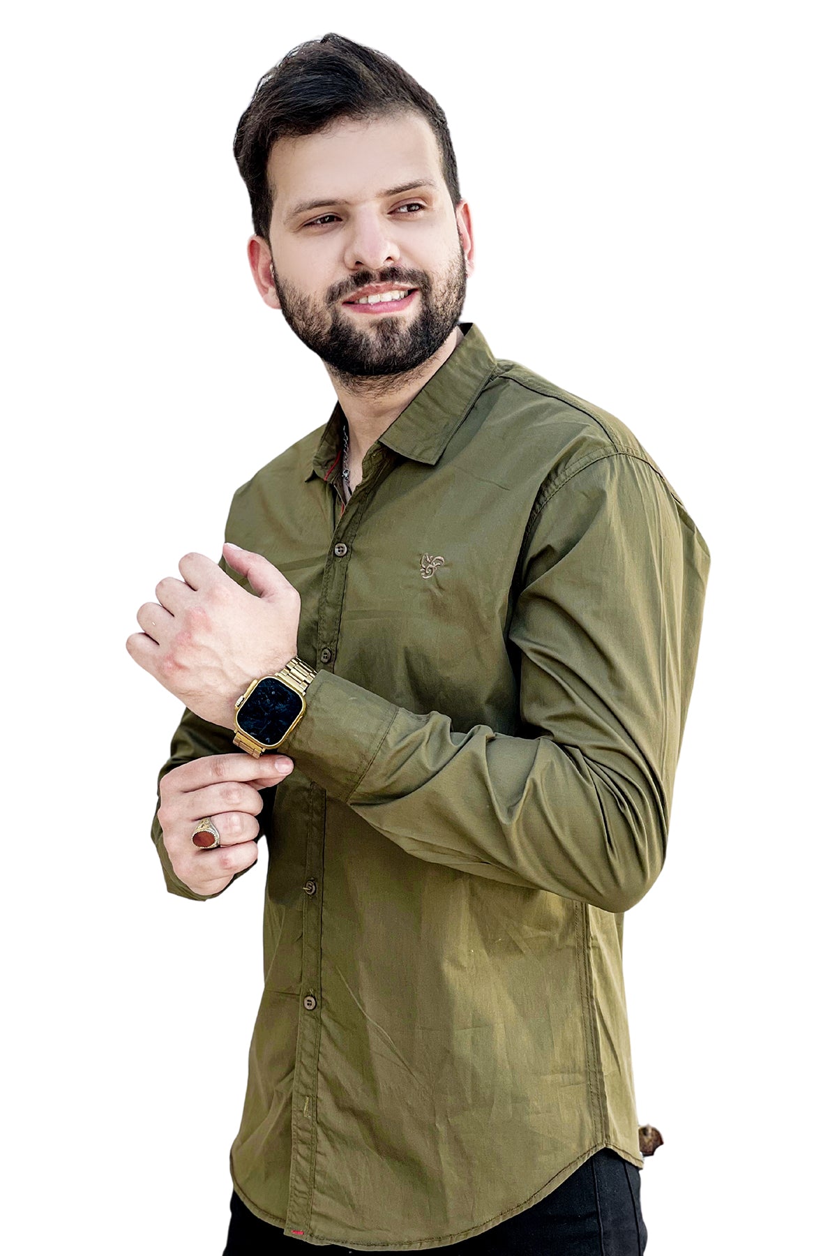 Plain cotton full sleeve shirt