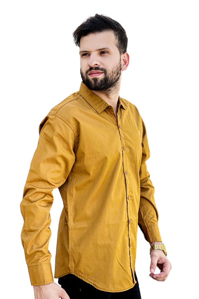 Plain cotton full sleeve shirt