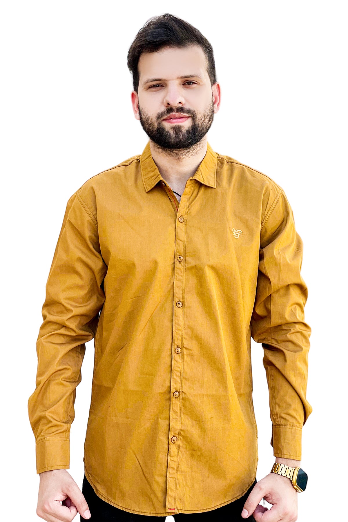 Plain cotton full sleeve shirt