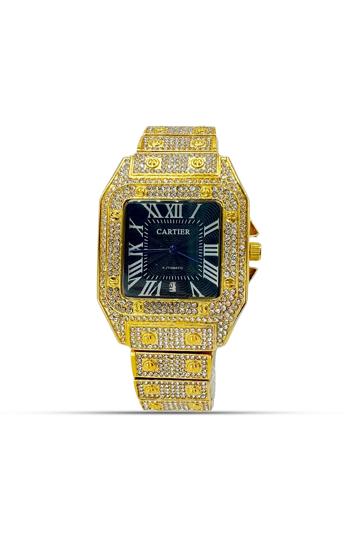 Cartier Gold Stones Luxury Watch Premium Quality