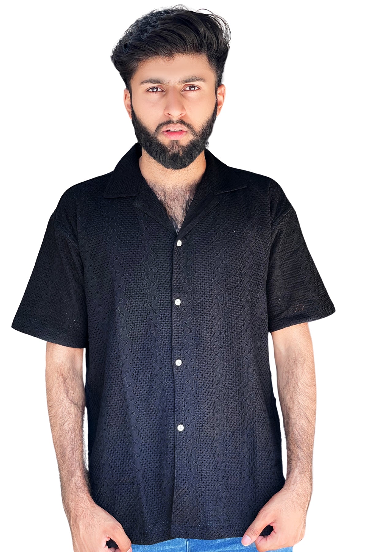 BLACK CHICKEN KARI SHIRT