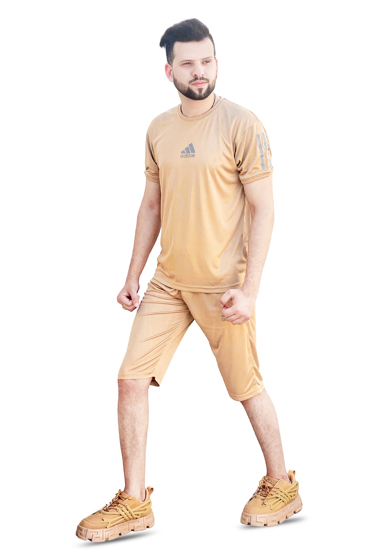 Addidas short & shirt tracksuit micro fabric premium Quality