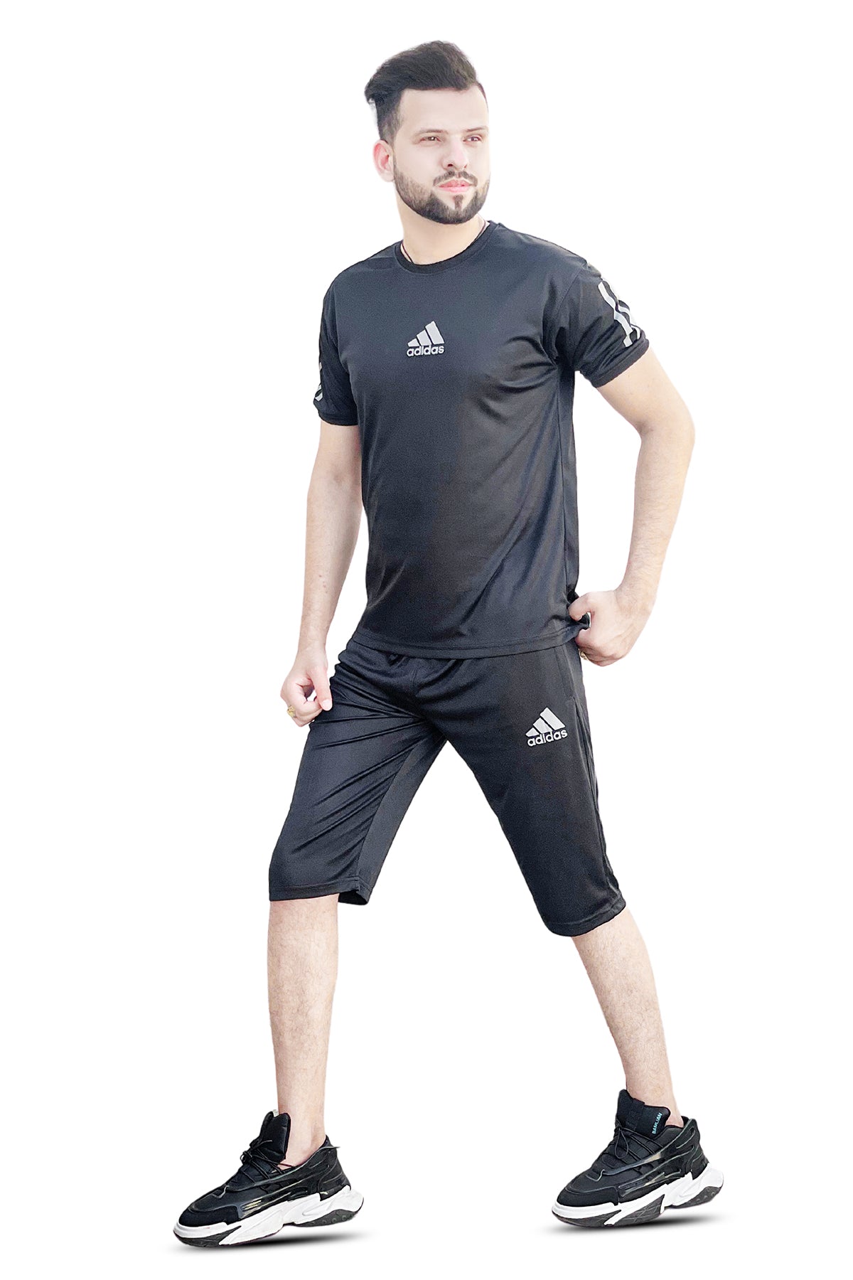 Adidas short & shirt tracksuit micro fabric premium Quality