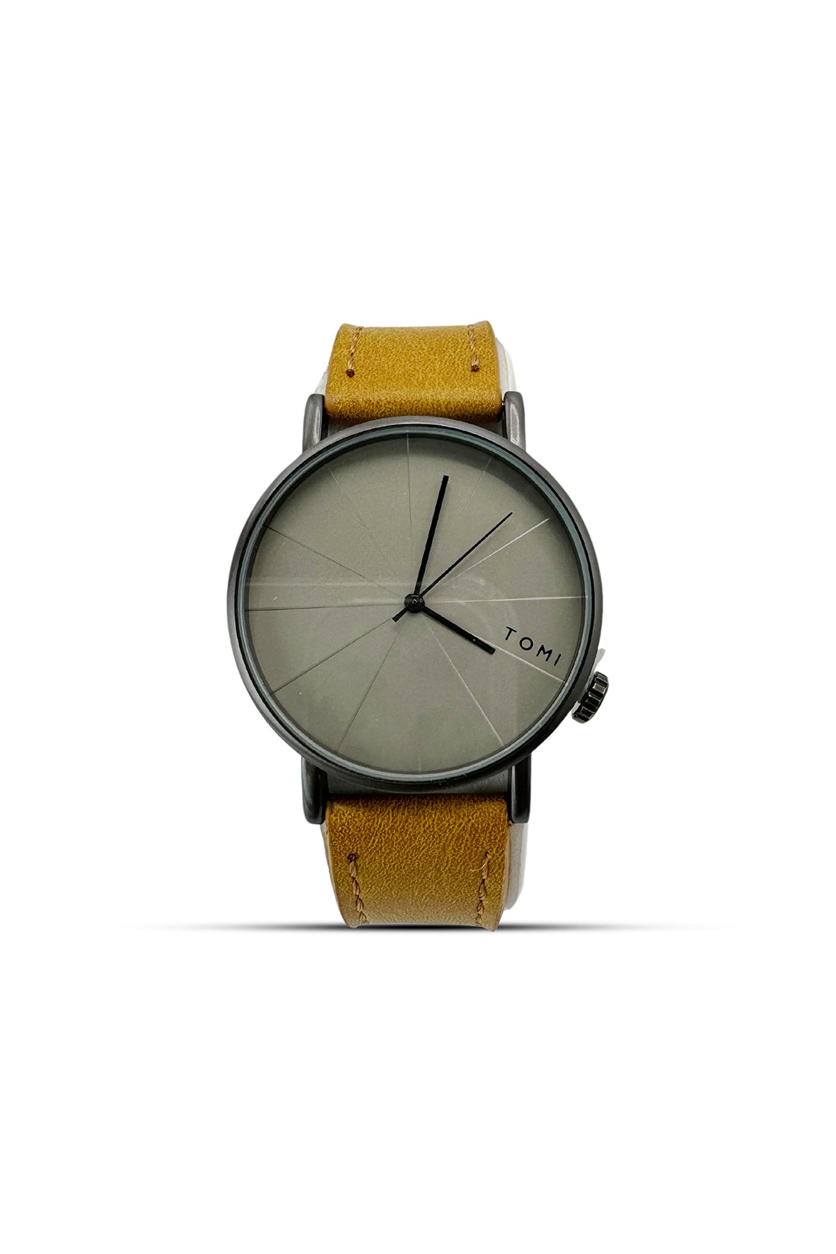 Tomi Gold Grey dial Watch with Golden Strap