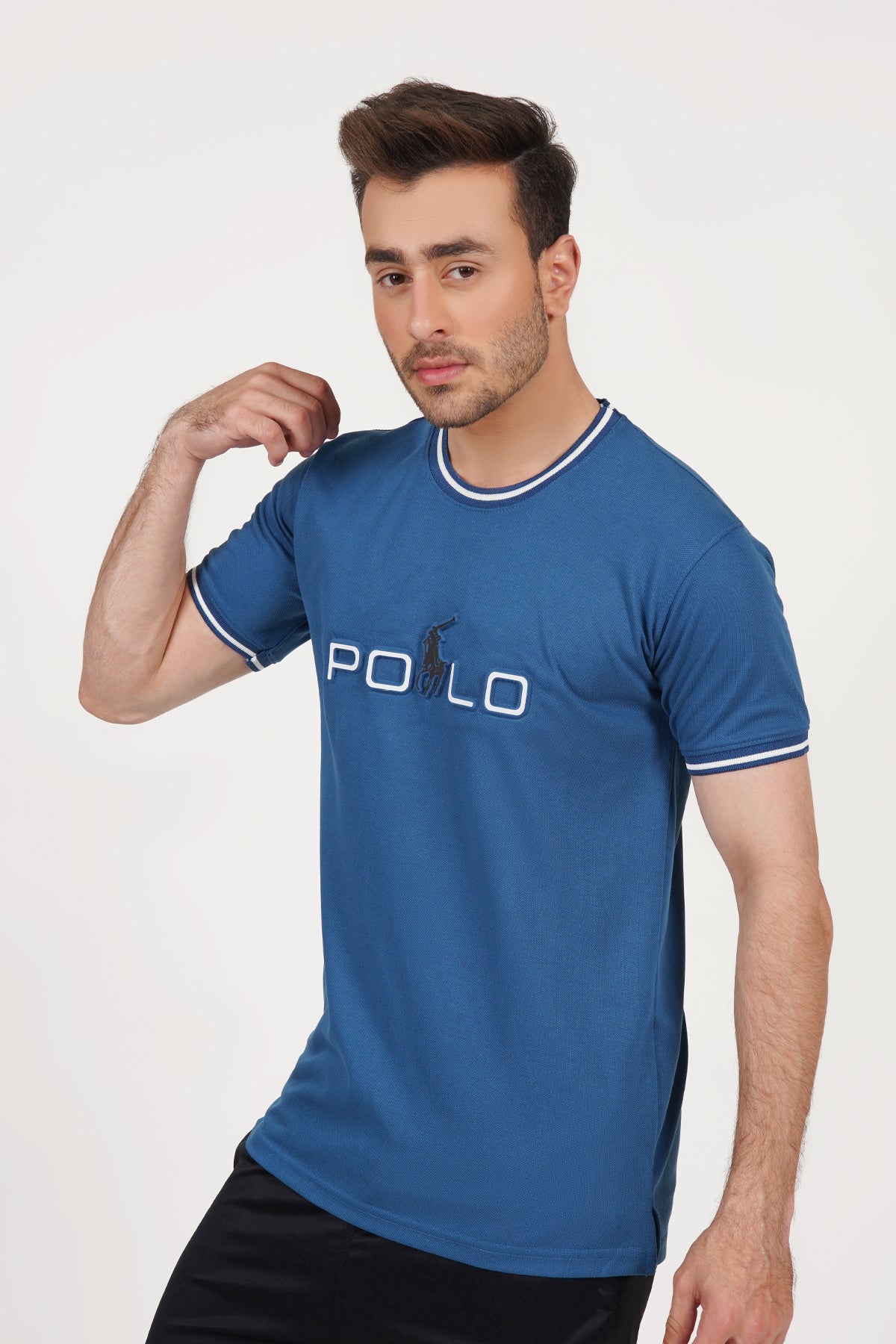 Polo embose T-shirt