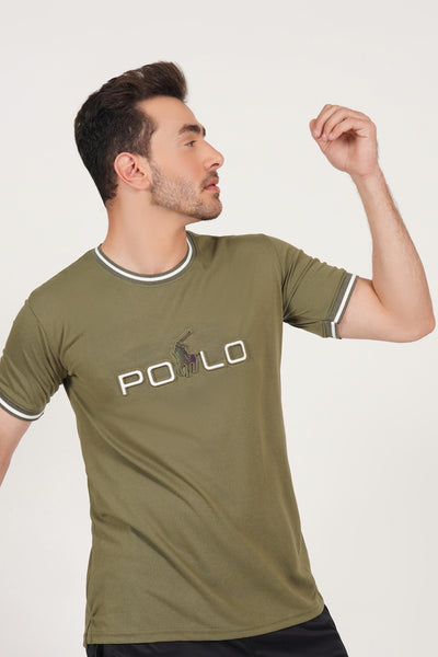 Polo embose T-shirt