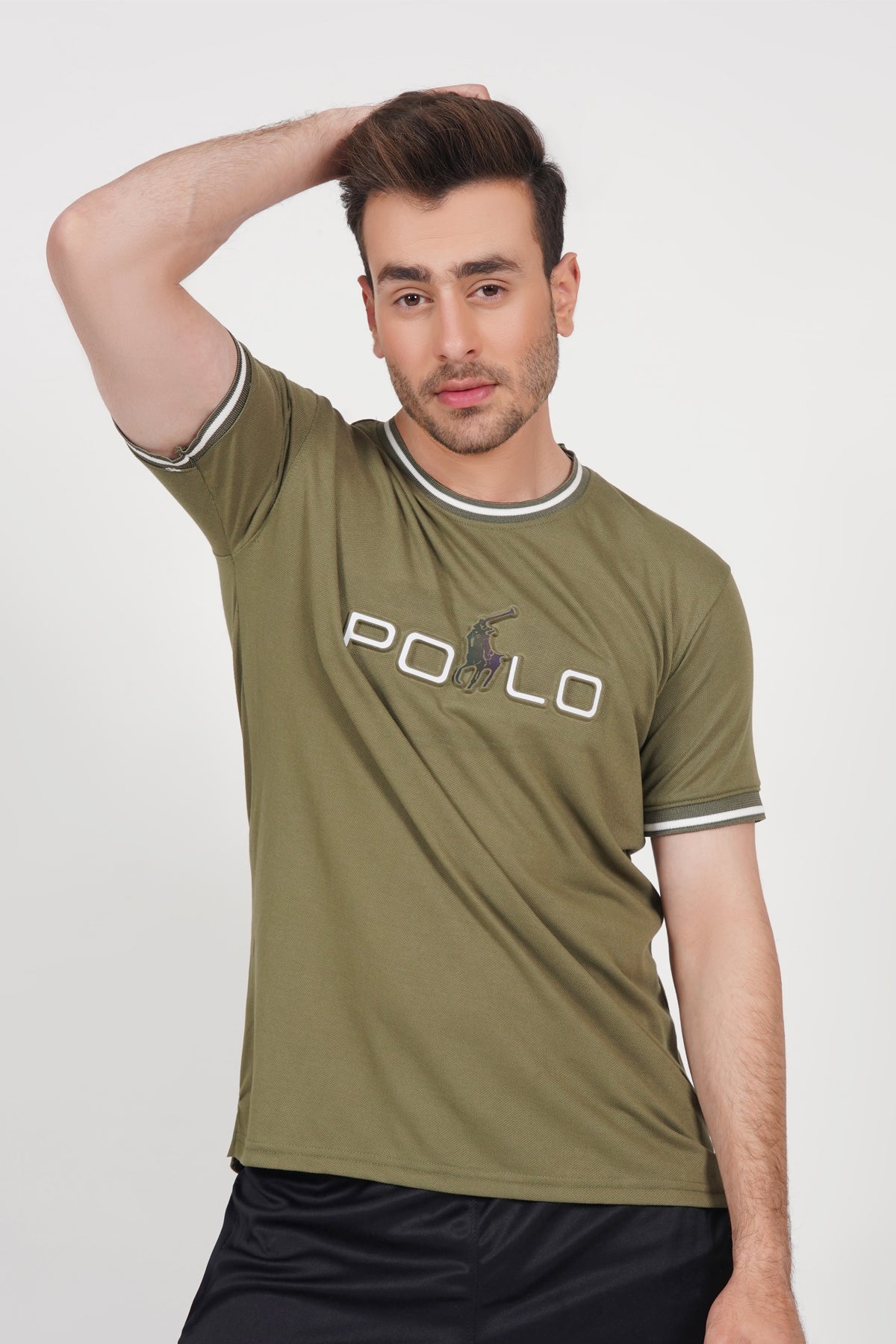 Polo embose T-shirt