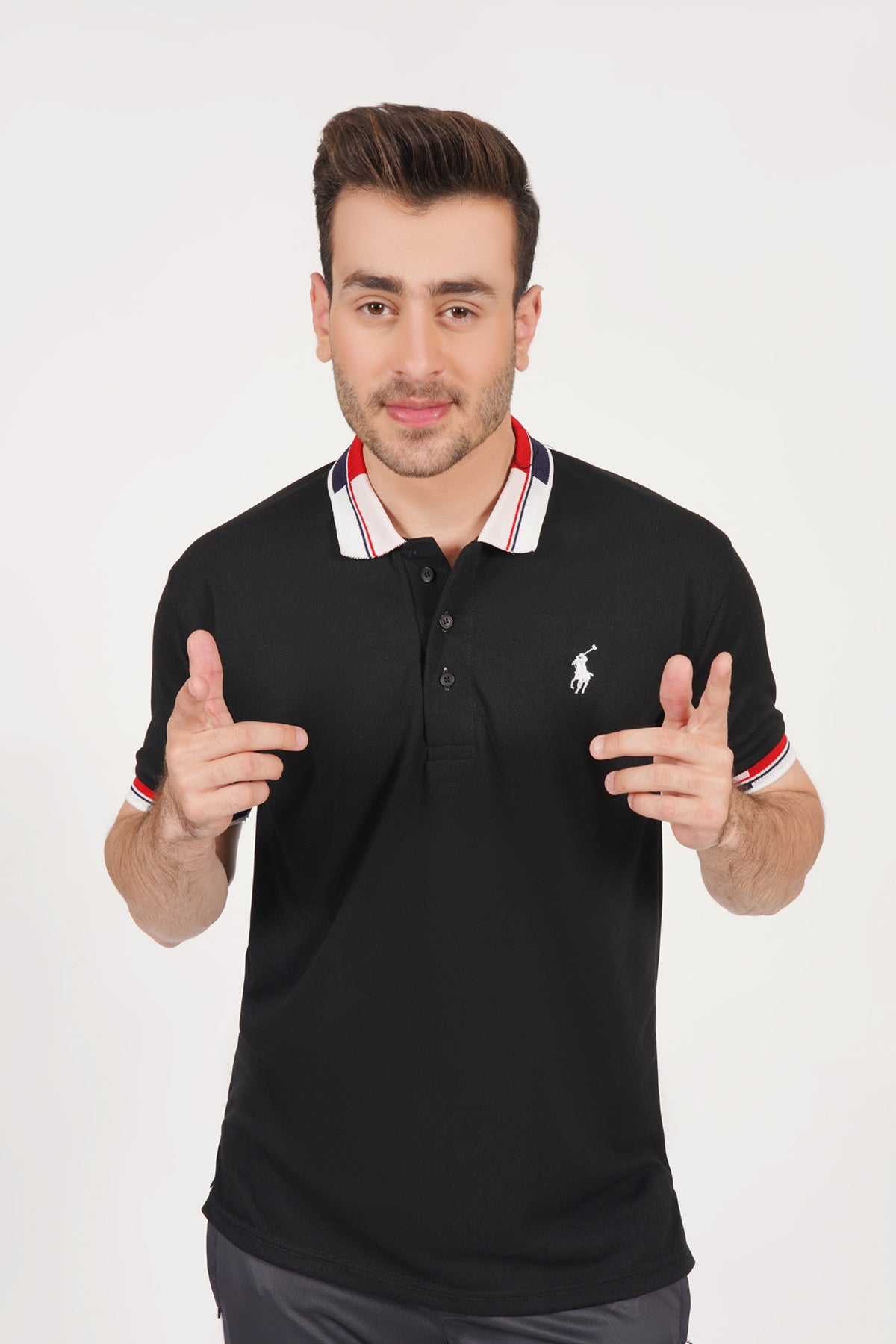 Polo collar shirt