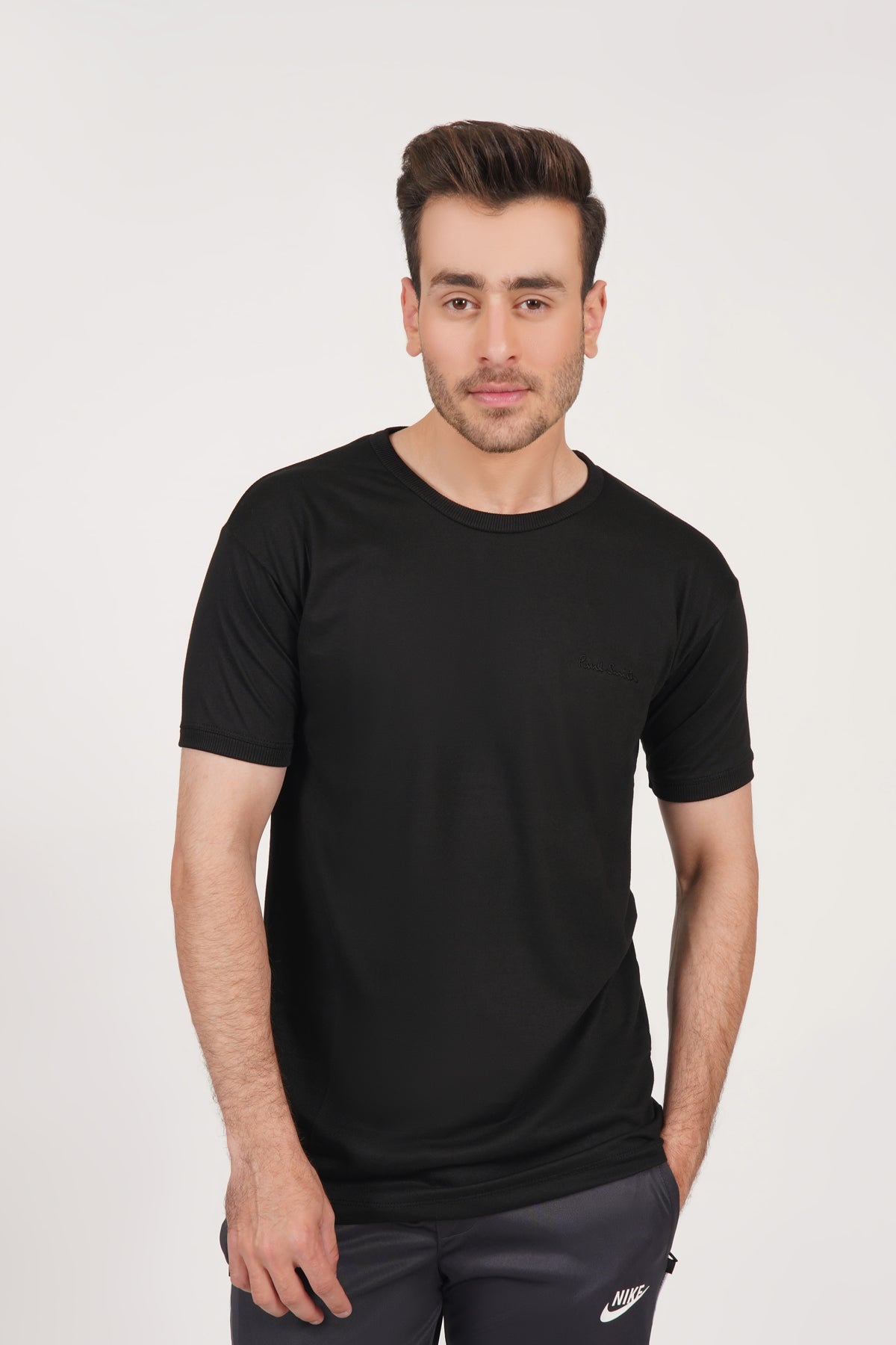 Polo T _shirt plain black