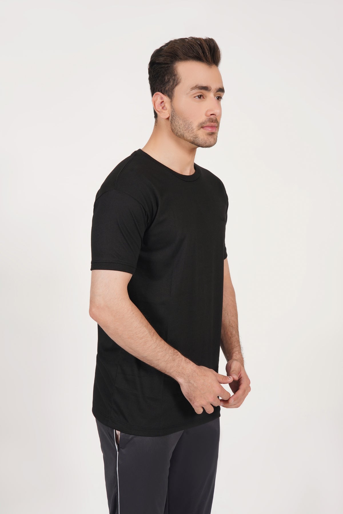 Polo T _shirt plain black