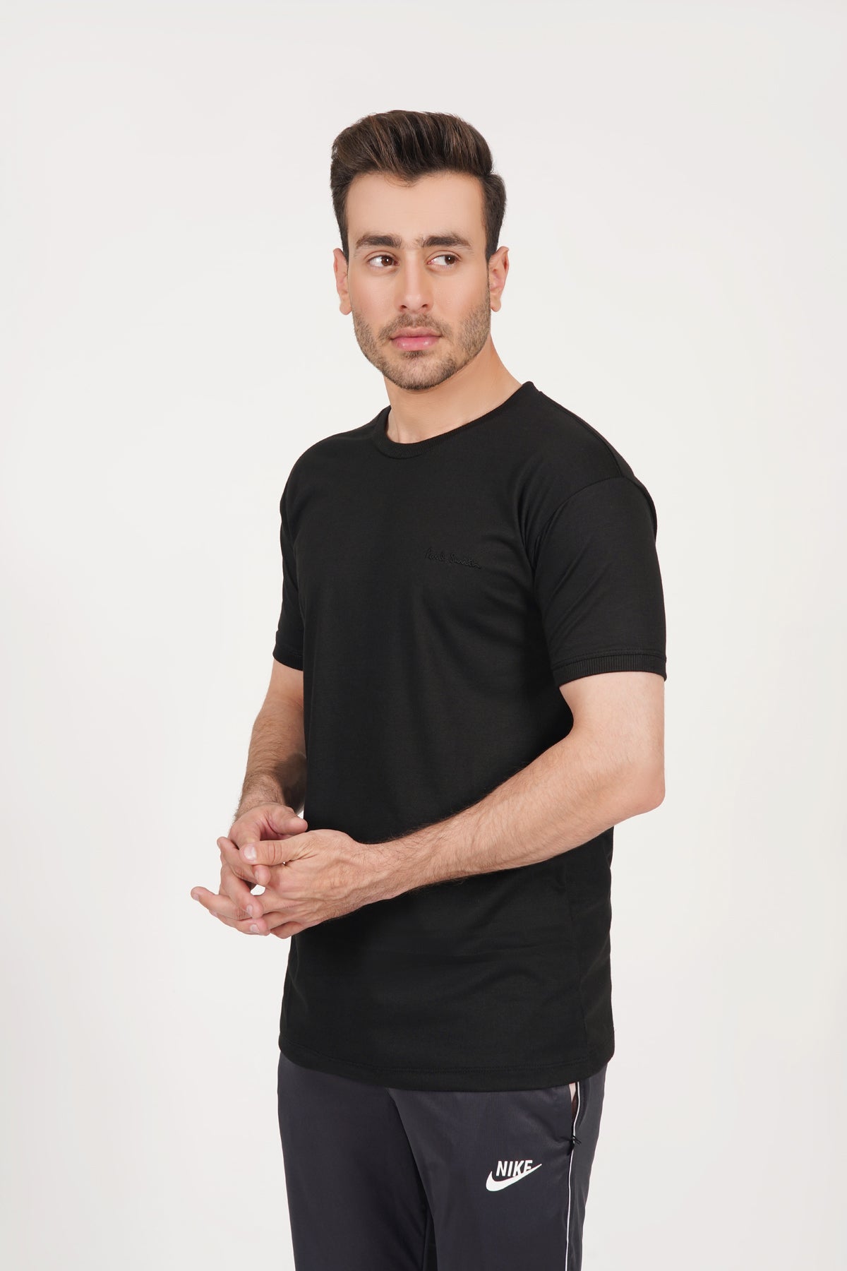 Polo T _shirt plain black