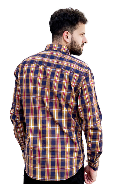 Check cotton full sleeve shirt