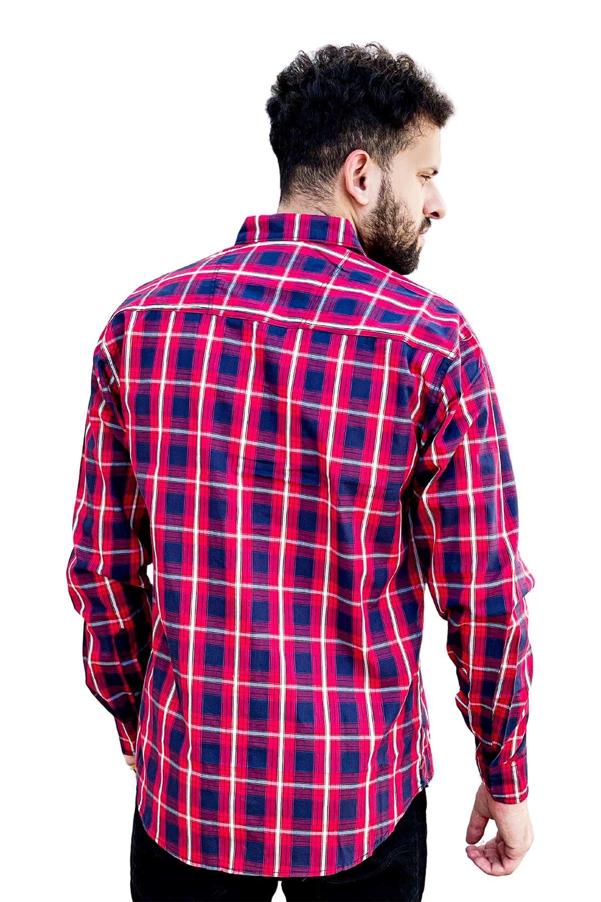 Check cotton full sleeve shirt