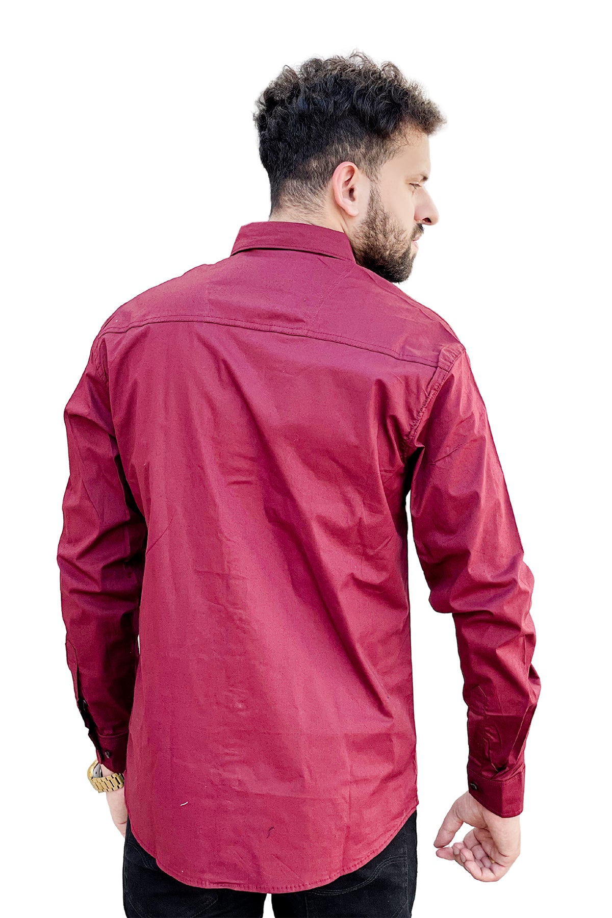 Plain cotton full sleeve shirt