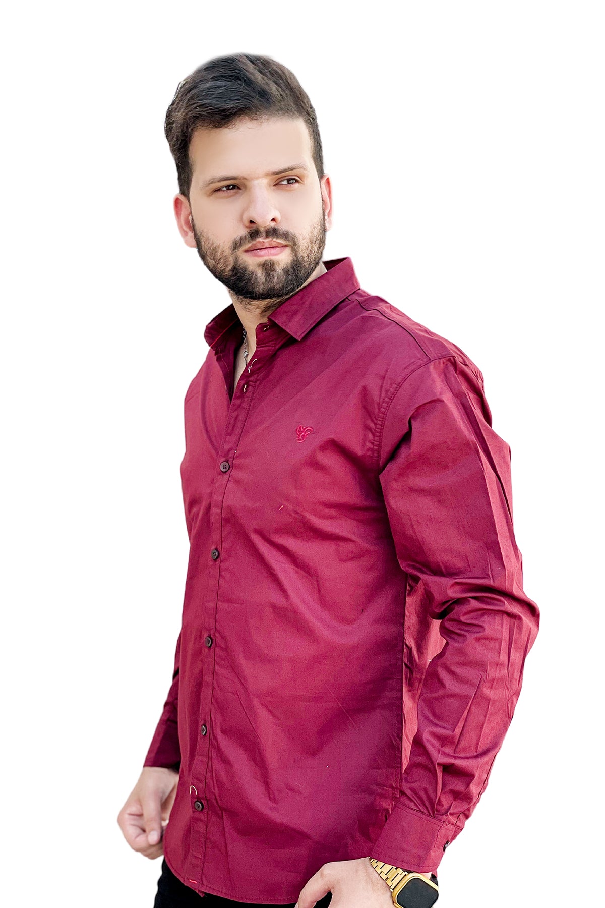 Plain cotton full sleeve shirt