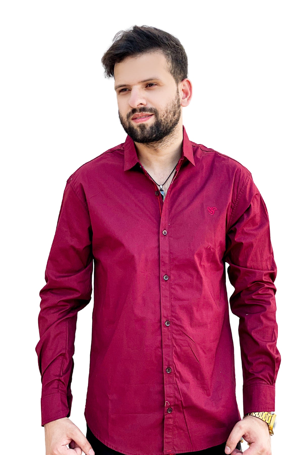 Plain cotton full sleeve shirt